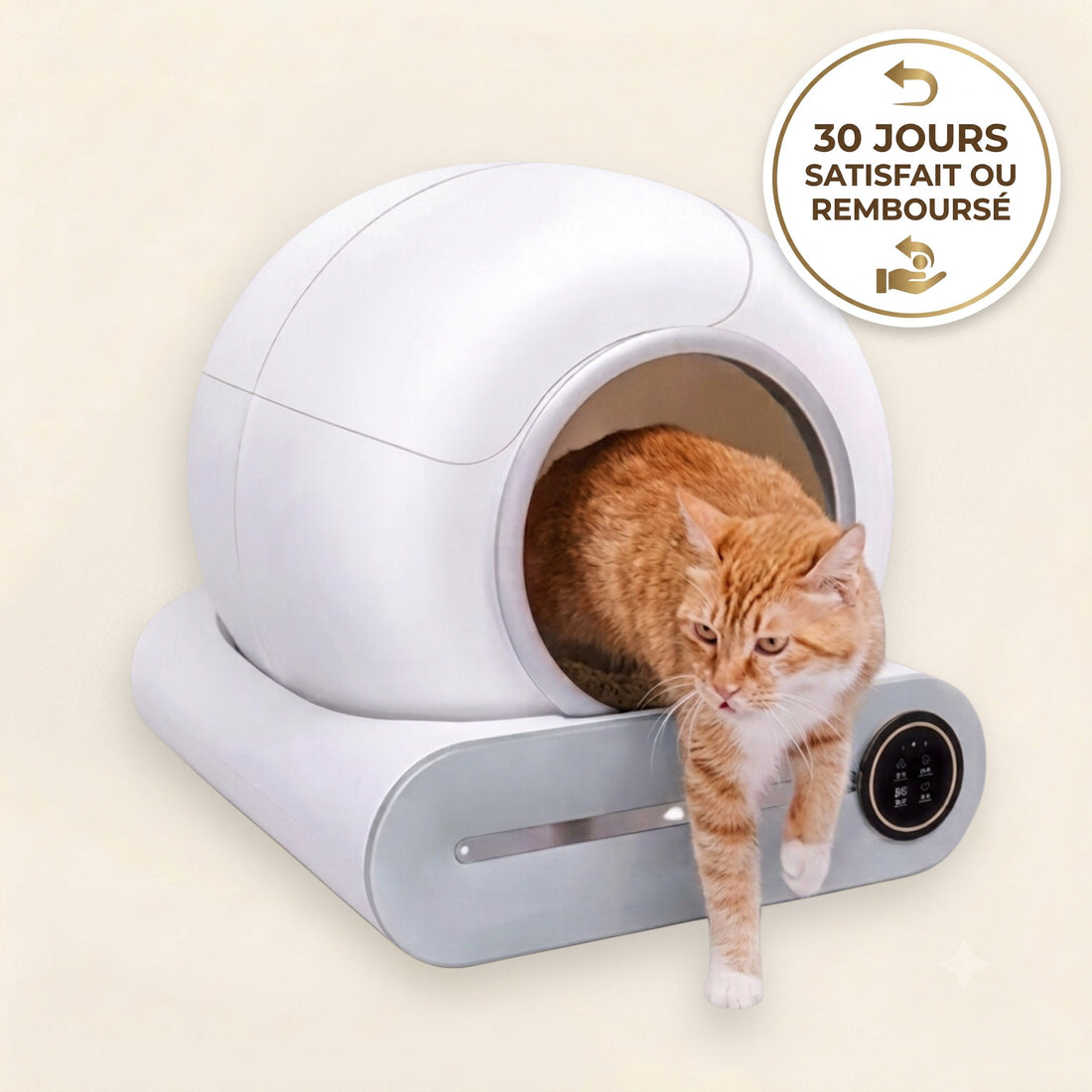 Bac à litière automatique autonettoyant pour chat