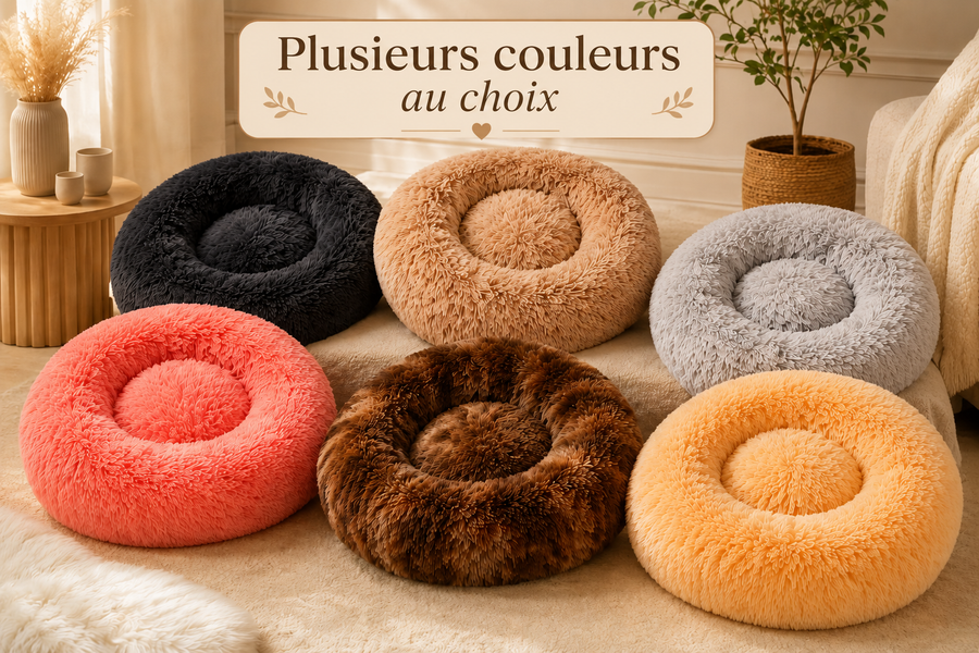 Coussins douillets pour chien et chat disponibles en six couleurs